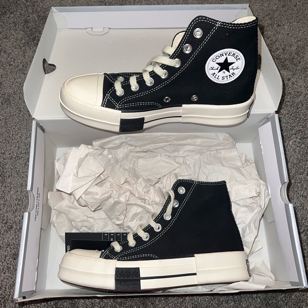 Rick Owens x DRKSHDW DRKSTAR Chuck 70 High ‘Black’